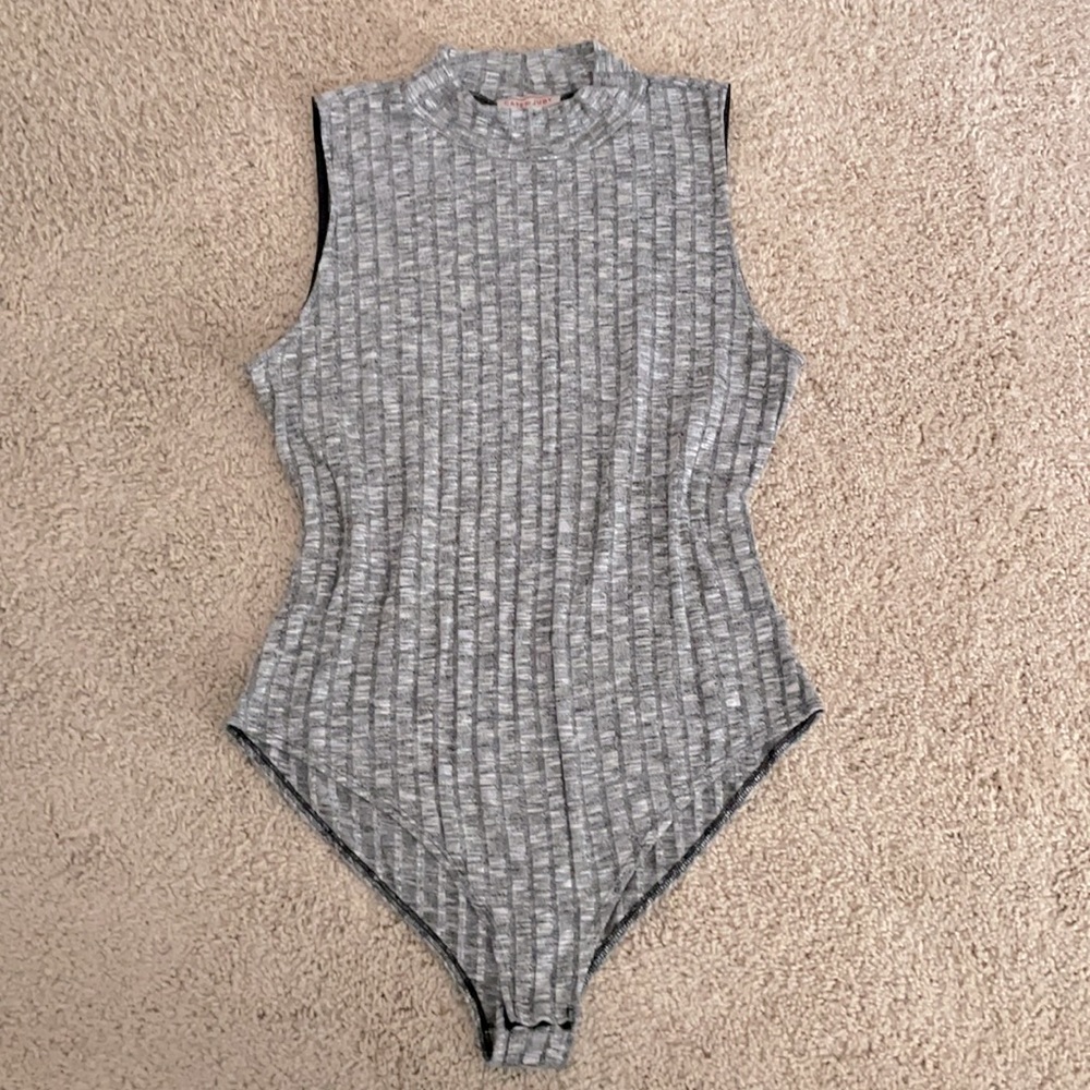Mock Turtleneck Sleeveless Bodysuit